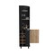 Tuhome Kaia Corner Bar Cabinet, 2 Shelves, 10 Built-in Wine Rack, Door Cabinet, 2 interior Shelves, BK/Pine BWM7764 - alternate 6